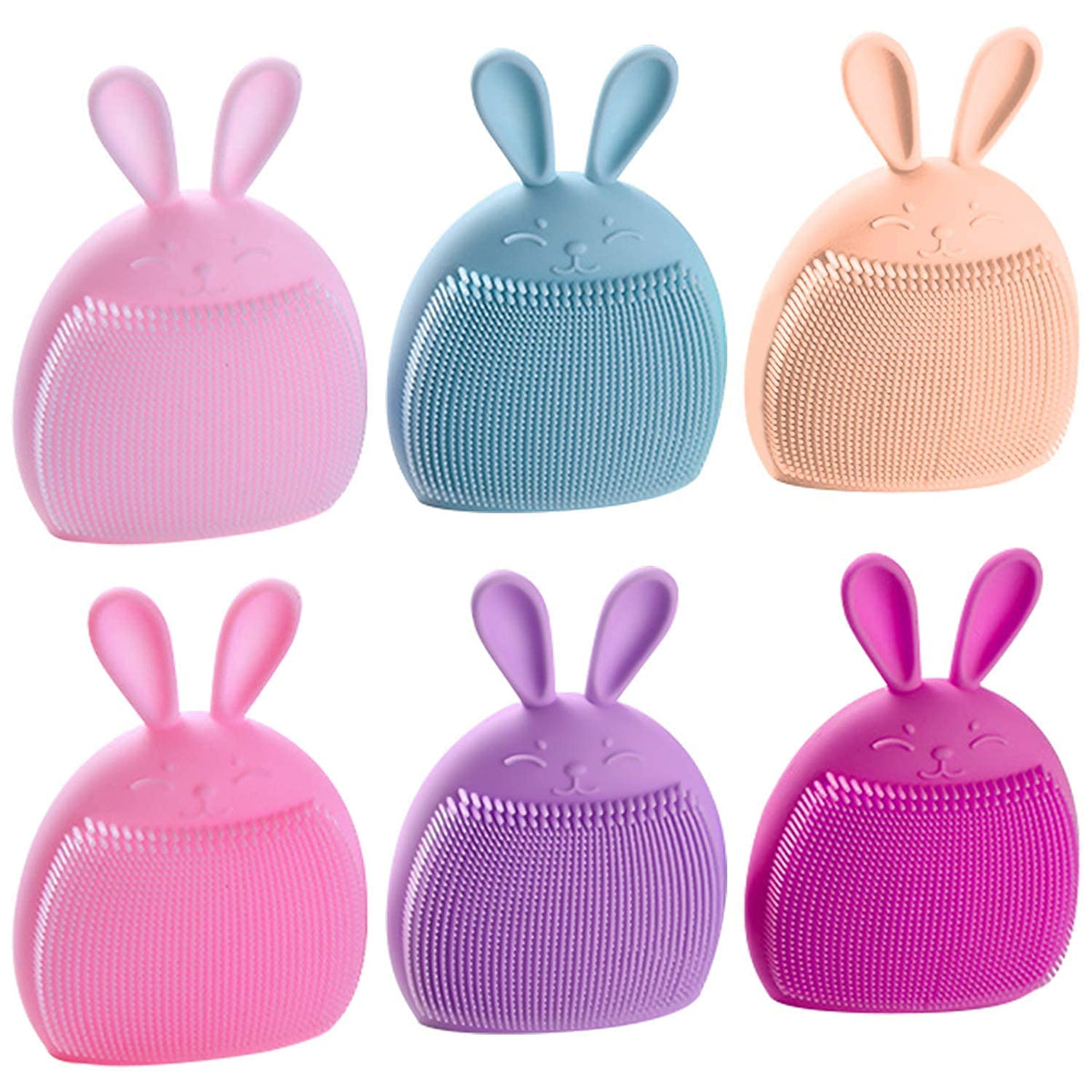 Cosluxe Soft Silicone Face Brush Massager, 1pcs Face Cleanser and Massager Scrubber Pad, Handheld Manual Facial Cleansing for face, Removing Blackhead, Massaging