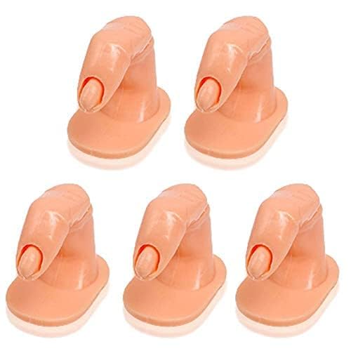Cosluxe Practice Manicure Fingers Fake Training Fingers for Acrylic Nail Practice Finger Nail Art Training Display Decoration Without Nails 10 Pieces