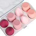 COSLUXE Makeup Sponge Set Beauty Blenders with Egg Case, Soft Sponge For Liquid Foundation, Creams, and Powders?Latex Free Wet and Dry Makeup Pink Series, 8 Pcs