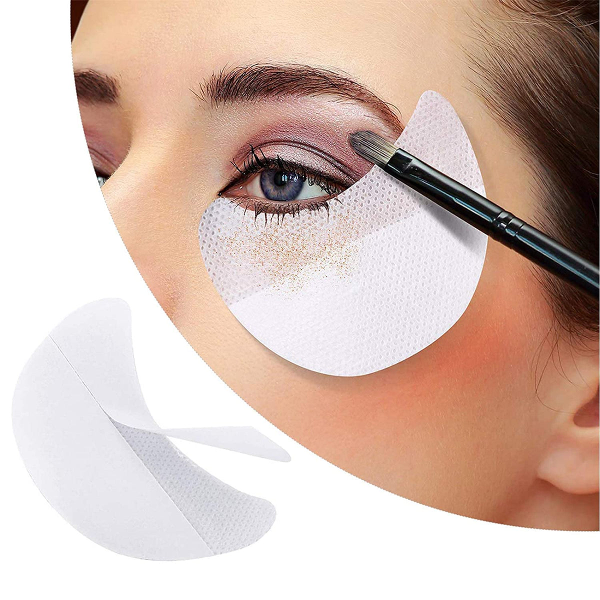 COSLUXE Eyeshadow Shield Eyeshadow Gel Pad Patches Eyes hadow Stencils for Prevent Eyelash Extensions, Tinting and Lip Makeup PACK OF 30 Pcs