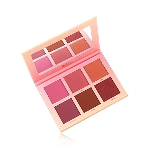 COSLUXE 6 Color Touch Blush Palette 20g – Matte & Shimmer Face Blush for Girls and Women, Long-Lasting, Easy Blend Powder Blusher for Daily & Party Makeup