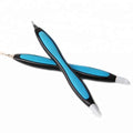 COSLUXE Nail Cuticle Trimmer Remover Plastic Handle Cuticle Pusher Rubber Nail Cleaner Double Head Dead Skin Cuticle Knife Removal Fork Nail art Tools for Girls Women and Men Pack of 2