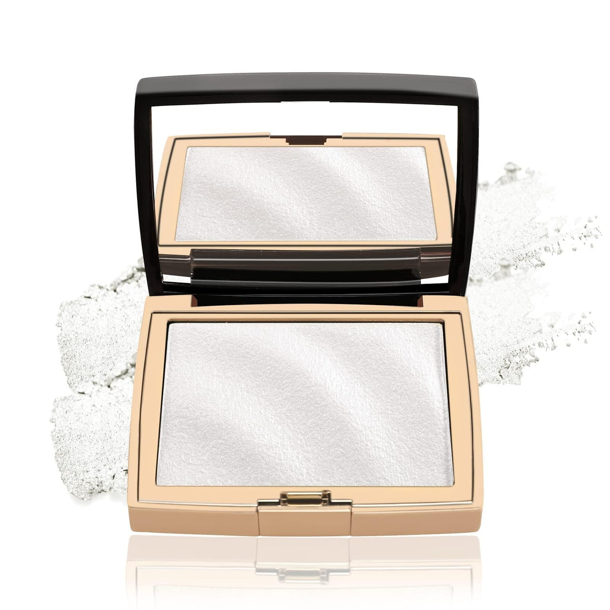 Hojo Highlighter Highlight Shimmering Powder, Waterproof Long Lasting Highlighter's, Highlight Powder Palette,highlighter makeup 10g (03) SILVER