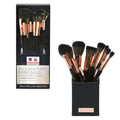 BH STUDIO PRO makeup brush set, BH Signature Rose Gold 13 Piece Brush Set with Holder (black)