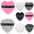 COSLUXE Makeup Blendiful Puffs,Large Face Powder Puffs Cotton Velour Tear Drop Shape and Love Shape Puff,Makeup Tool Beauty Sponges Blender (Peach Heart - Big, PACK OF 1 PCS)