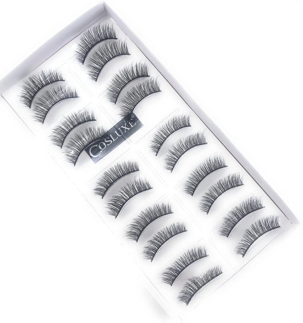 My Colors ART SECRET False Eyelashes,Natural & Soft 3D Eyelashes Pack 10 Pairs of 1 box (08)