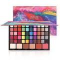 COSLUXE IMAGIC Cosmetic 56-Color Eyeshadow Palette, Rich Colour 4 in 1 Eyeshadow Long Lasting Shimmer Matte Eye Makeup Blush & Highlight & Contour 90g