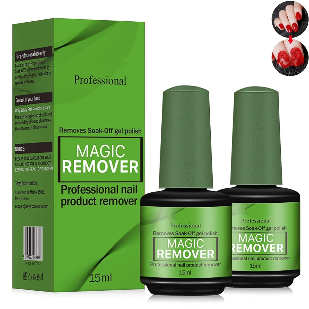 My Colors Gel Nail Polish Remover, Professional Remove Gel Nail Polish, Magic Remove Soak-Off Gel Polish, Peel Off In 2-5 Minutes, No Need for Foil, Soaking or Wrapping