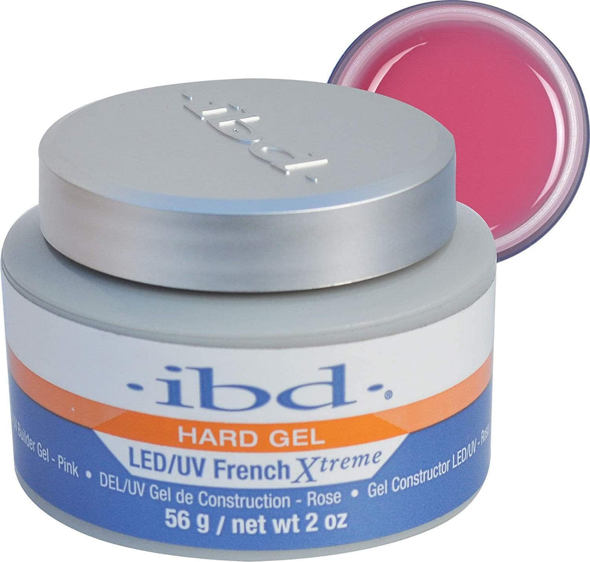 MY COLOR IBD HARD GEL,LED/UV BUILDER GEL - Pink 56g Builder Gel and Strengthener Gel for Hard, Strong Nails, Extensions and Growth