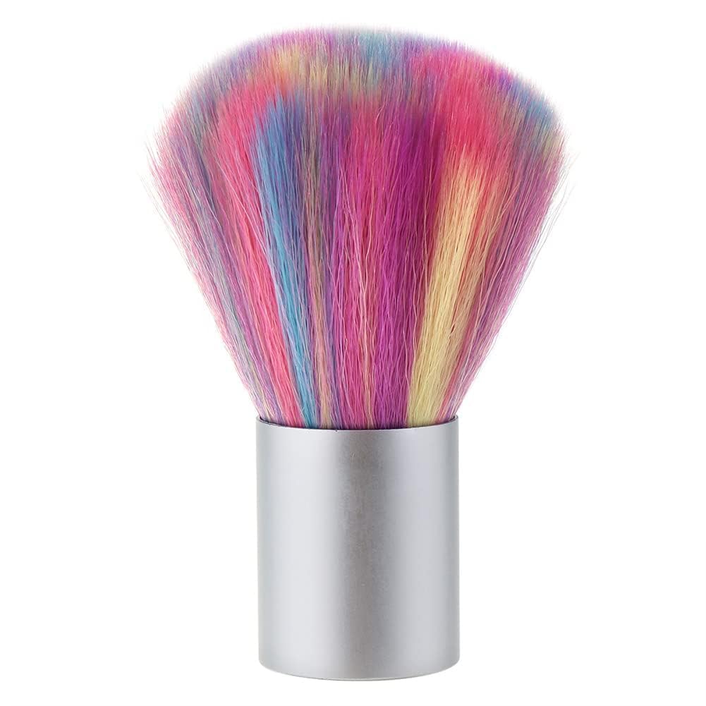 MY COLOR Color Soft nail Cleaner Brush, Mini Nail Art Dust Makeup Remover Brush, Soft Kabuki Cleaner for Makeup,