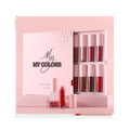 My Colors Matte Liquid Lipstick Set,12 Colors Highly Pigmented Super Stay Liquid Velvet Lipstick, Waterproof Long Lasting Lip Gloss Set, for Women Girl 2ml x 12