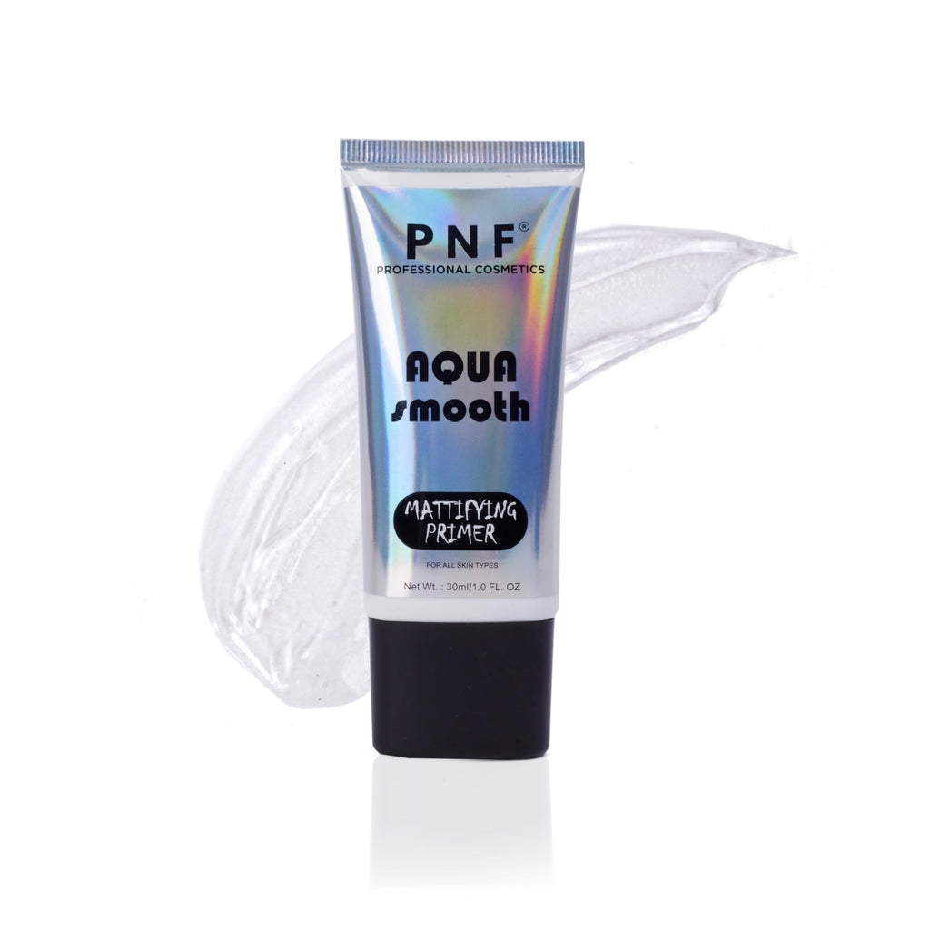PNF PROFESSIONAL Mattifying Makeup Primer | Aqua Smooth Primer | Oil-Free Shine | Minimises Pores | Long-Lasting Base | All skin Types, 30ml