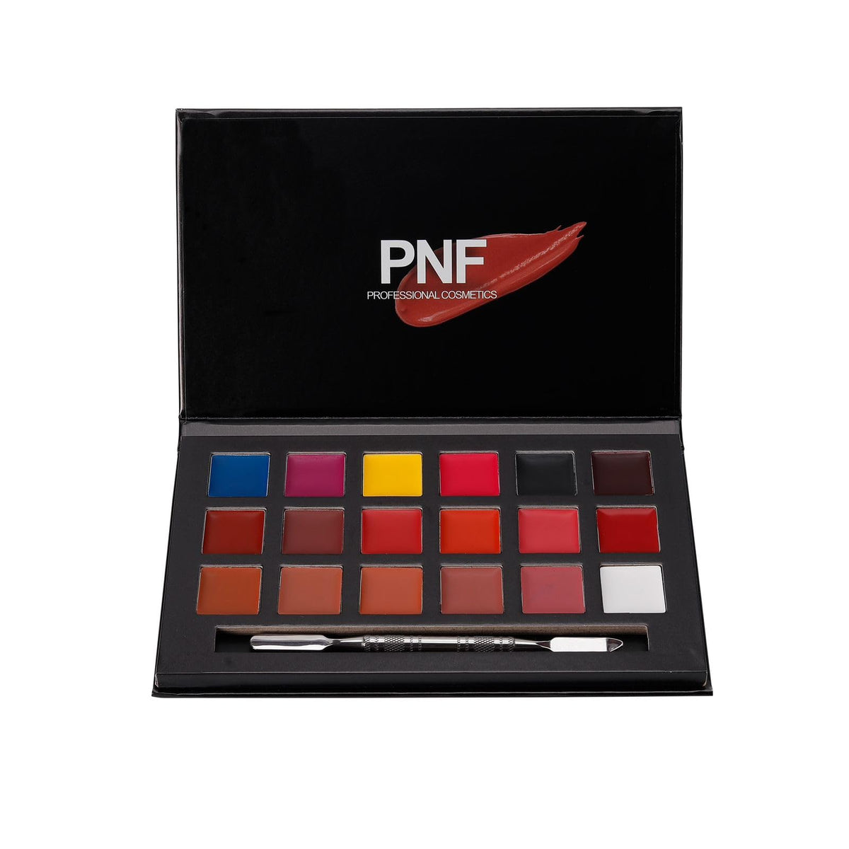PNF PROFESSIONAL Lipstick Palette, 18 Colors Long Lasting Wear Lip Care Moisturizing Lipstick Set, For Girl Women -All Skin