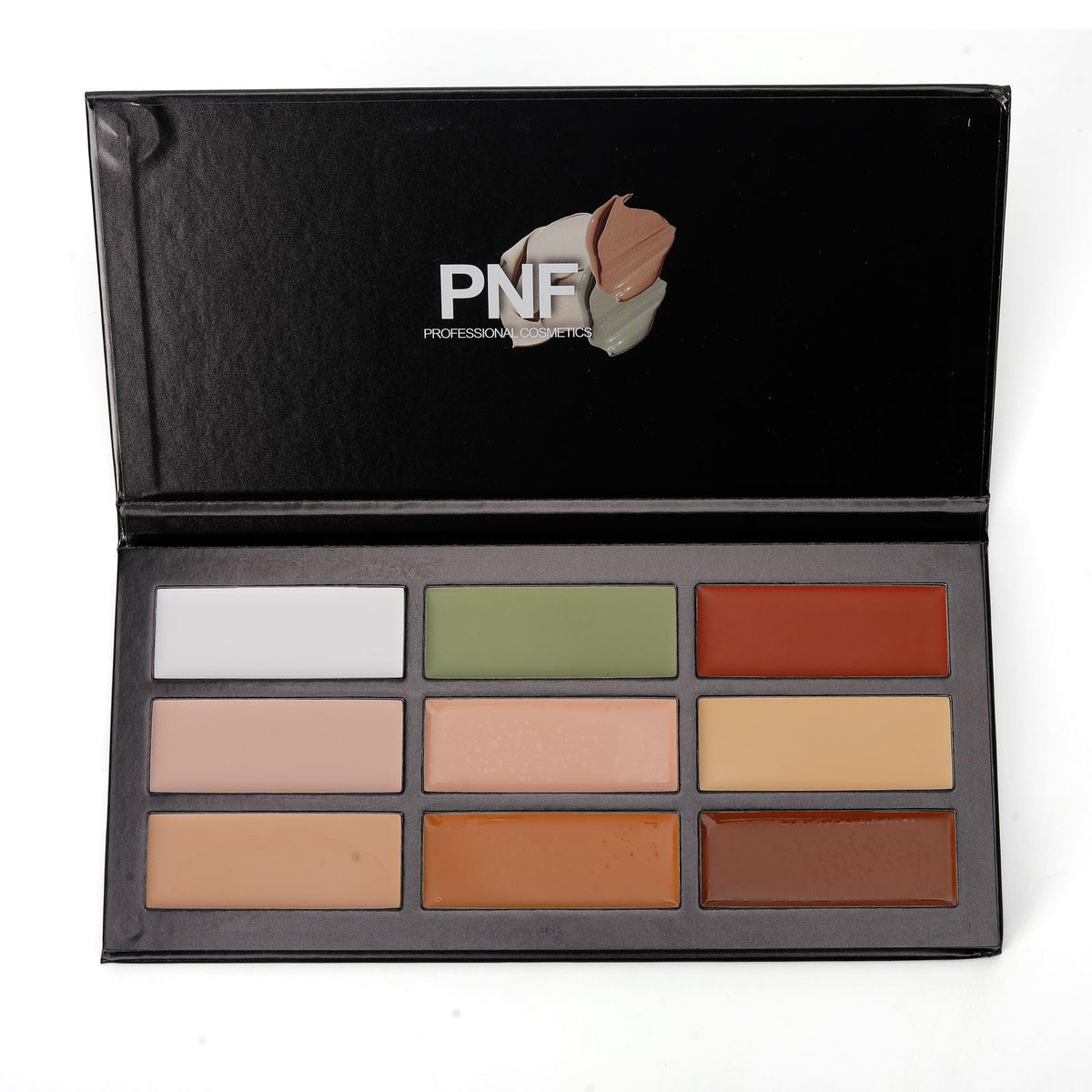 PNF PROFESSIONAL 9 Colors Cream Natural Concealer Palette | 9 In 1 Concealer Palette Full Coverage | Hides Blemishes, Flaws & Dark Circle | Long-Lasting, (VOL-01, 9 X 3.6G)