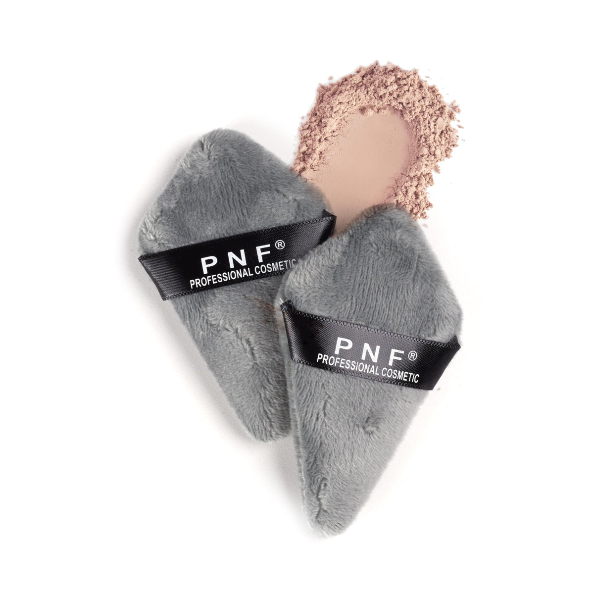 PNF PROFESSIONAL Long Triangle Shape Makeup Sponge Puff, Total Coverage Blending Sponge, Latex-Free Foundation Sponge Puff Wet and Dry Dual Use,for All Types of Skin (Multicolored, 2 Pcs)