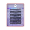 COSLUXE Lash Clusters, Eyelash Extensions, 200 PCS C Curl Lash Clusters 10-14mm, Mixed Curl Individual Eyelashes Cluster, Wispy Eyelash Extension, Thin Band & Soft, Natural Looking Cluster Lashes No-41,