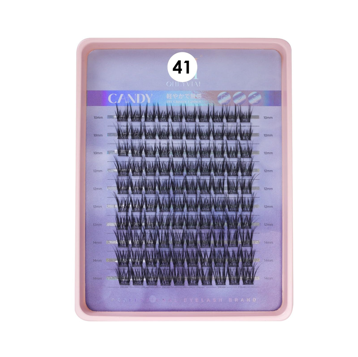 COSLUXE Lash Clusters, Eyelash Extensions, 200 PCS C Curl Lash Clusters 10-14mm, Mixed Curl Individual Eyelashes Cluster, Wispy Eyelash Extension, Thin Band & Soft, Natural Looking Cluster Lashes No-41,
