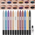 My Colors Eyeshadow Stick Set, 12Pcs Shimmer Cream Eyeshadow Pen High Pigmented Eye Shadow Stick Waterproof Long Lasting Eye Makeup Gift for Women Girls