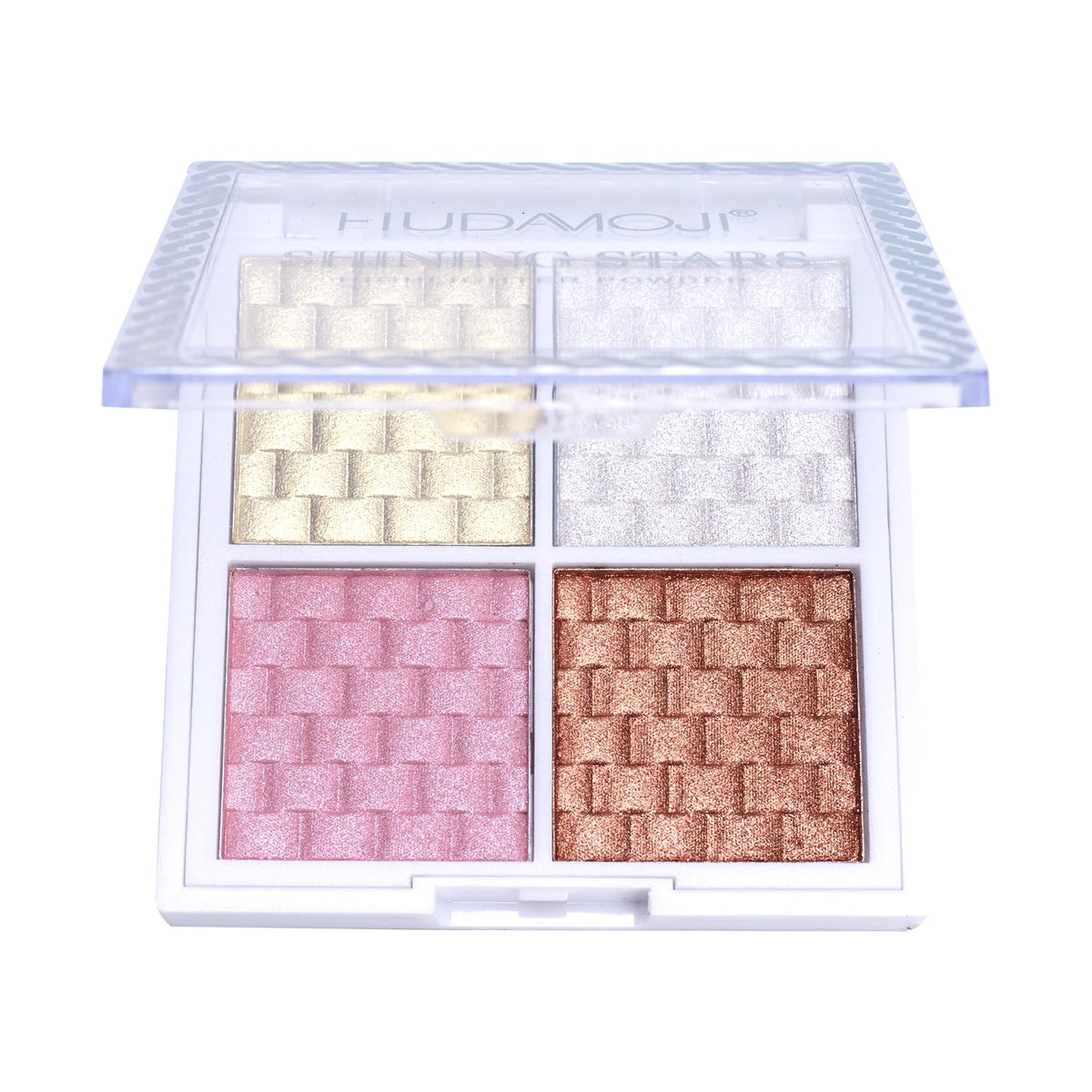 HUDAMOJI Stars Shining Highlighter Powder Palette, Shimmer Finish, Highlighter Powder (02, 30g)