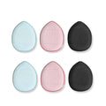 My Colors 6pcs Finger Powder Puff | Mini Finger Soft Face Makeup Sponge, Loose powder Foundation Blending Puff, Beauty Blender, Contouring, BB Cushion, Cream, Concealer (Multicolour 6 Pcs)