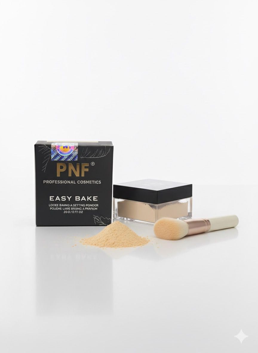 PNF PROFESSIONAL Banana Cake Translucent Loose Setting Powder 24 HR Shine Control, Soft Matte Finish, Long Lasting Wear, Best for Normal to Oily Skin, for Virtually All Skin Tones 20g