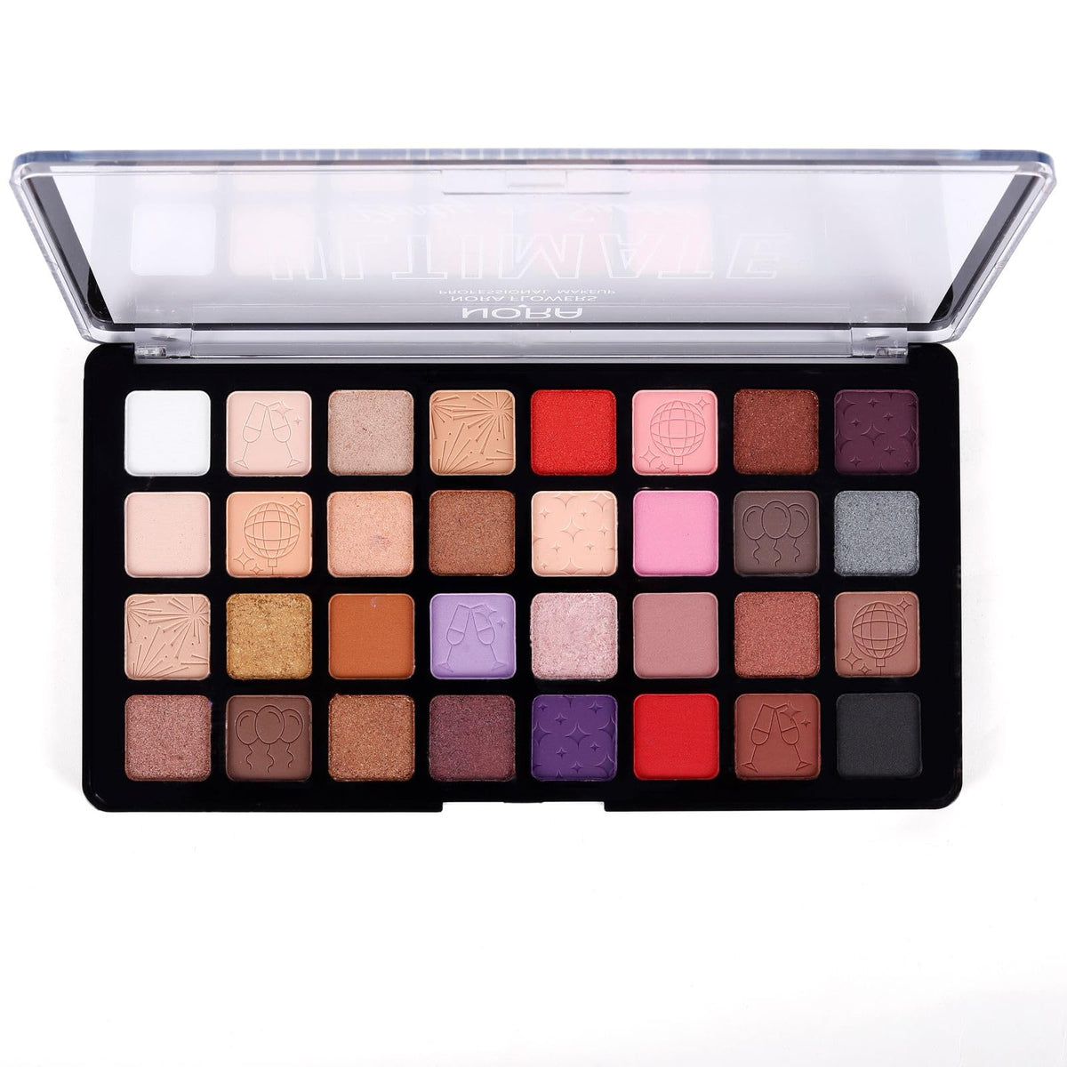 My Colors 32 Eyeshadow Palette Set - Ultimate Eye Shadow Palette, Pressed Pigments, Vegan Formula, Matte, Satin, Metallic - 38.4g Gift for Women and Girls