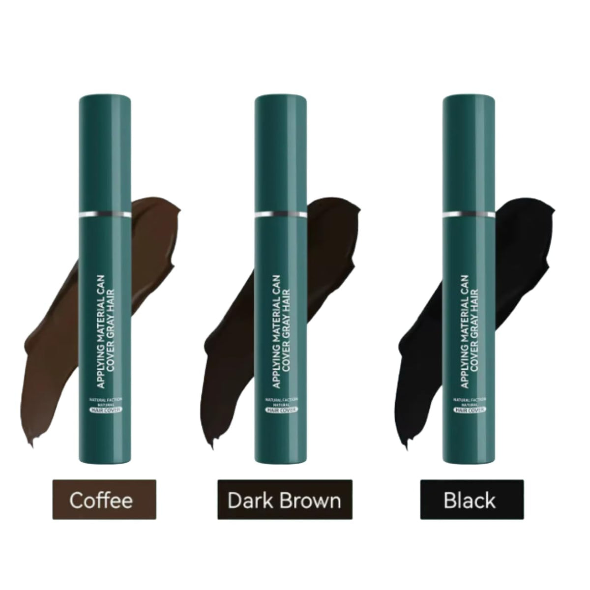 My Colors x Gray Hair Touch Up Stick for grey hair 14ml | Instant Gray Coverage | Semi Permanent | Black Color | Brown colors | Smudge-Proof & Long-Lasting | Ideal for All Hair Types -01 - BLACK