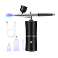 Air brush Set, Professional Facial Makeup Airbrush Gun Kit, USB Rechargeable Air Brush Pen for Makeup Skin SPA Art Nail Painting Tattoo Manicure Cakes DIY, with 3 Capacity Cups