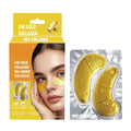 My Colors 24K Gold Eye Mask, 6 Pairs Under Eye Patches Skin Treatment Mask, Crystal Collagen Under Eye Mask for Reducing Dark Circles, Moisturizing, Puffiness and Eye Bags, Anti-Wrinkle, Hydrating
