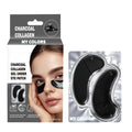My Colors Charcoal gel Eye Patch Mask, 6 Pairs Under Eye Patches Skin Treatment Mask, Collagen Under Eye Mask for Reducing Dark Circles, Moisturizing, Puffiness and Eye Bags, Anti-Wrinkle, Hydrating