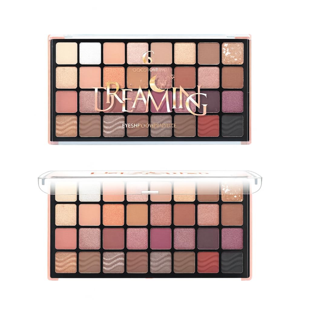 My Colors Strokes Dreaming Eyeshadow Palette, 32 Gorgeous Shades, Highly Pigmented and Blendable, Matte and Shimmer Finish, Multicolors 28g